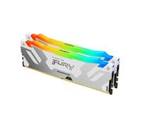 Kingston FURY Renegade RGB 64Go (2x32Go) DDR5 6400MT/s CL32 DIMM Blanc XMP 3.0 - KF564C32RWAK2-64, Radiateur, RGB, 1.4V