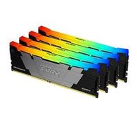 Kingston FURY Renegade RGB - DDR4 - kit - 32 Go: 4 x 8 Go - DIMM 288 broches - 3600 MHz / PC4-28800 - CL16 - 1.35 V - mémoire sans tampon - non ECC - noir