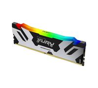 Kingston Fury™ Renegade RGB DDR5 - 16 Go (1 x 16 Go) - 6400 MT/s C32 - Intel XMP 3.0 - Noir/Argent