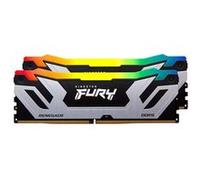 Kingston FURY Renegade RGB - DDR5 - kit - 48 Go: 2 x 24 Go - DIMM 288 broches - 4200 MT/s / PC5-67200 - CL40 - 1.45 V - mémoire sans tampon - on-die ECC - noir et argent G