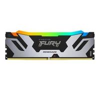 Kingston FURY Renegade DDR5 RGB Argent/Noir XMP 24Go 8000MT/s CL38 DIMM Mémoire pour PC de Gamer Module Simple - KF580C38RSA-24