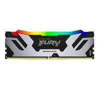 Kingston FURY Renegade RGB - DDR5 - module - 32 Go: 1 x 32 Go - DIMM 288 broches - 6400 MT/s / PC5-51200 - CL32 - 1.1 V - mémoire sans tampon - on-die ECC - noir, argent G