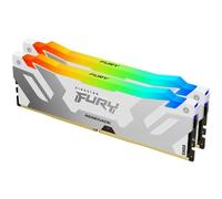 Kingston Fury Renegade RGB kit 32GB (2x16) DDR5-6400 CL32-39-39 blanc/argent