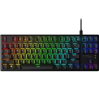 (Kingston) HyperX Aloy Origins Core Origins Competitive Edition，Clavier mécanique 87 touches/effet de lumière RGB dynamique/boîtier en alliage d'aluminium, interrupteurs rouges, noir