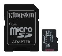 Kingston Industrial - Carte mémoire flash (adaptateur microSDXC vers SD inclus(e)) - 64 Go - A1 / Video Class V30 / UHS-I U3 / Class10 - microSDXC UHS-I