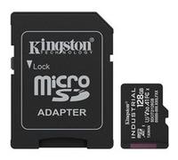 Kingston Industrial - Carte mémoire flash (adaptateur SD inclus(e)) - 128 Go - A1 / Video Class V30 / UHS-I U3 / Class10 - microSDXC UHS-I