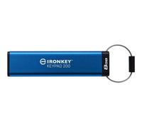 Kingston IronKey Keypad 200 - Clé USB - chiffré - FIPS 140-3 Level 3 - 8 Go - USB 3.2 Gen 1