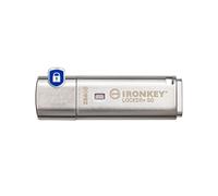 Kingston IronKey Locker+ 50 256GB USB 3.2 Gen 1, Chiffrement XTS-AES 256 bits, Certifiée FIPS 197, Multi-Mot de Passe, Compatible Windows/macOS