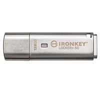Kingston IronKey Locker+ 50 clé USB Chiffrement XTS-AES pour la Protection des données avec USBtoCloud Sauvegarde automatique-IKLP50-128GB