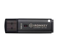 Kingston Clé USB cryptée Ironkey Locker+ 50 G2 128 Go – FIPS 197, AES-XTS, USB 3.2 Gen 1