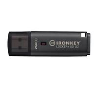 Kingston IronKey Locker+ 50 G2 - Clé USB - chiffré - 256 Go - USB 3.2 Gen 1 - Conformité TAA