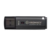 Kingston IronKey Locker+ 50 G2 - Clé USB - chiffré - 32 Go - USB 3.2 Gen 1 - Conformité TAA