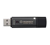 Kingston Ironkey Locker+ 50 G2 Clé USB cryptée 256 Go | FIPS 197 | Protection AES-XTS | Sécurité multi-mots de passe | USB 3.2 Gen 1 | IKLP50G2/256 Go