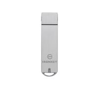Kingston IronKey S1000 Basic 64Go USB 3.2 Gen 1, Chiffrement AES 256-bit XTS, Certification FIPS 140-2 Level 3, Boîtier Aluminium, Windows/macOS/Linux