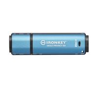 Kingston IronKey Vault Privacy 50 Certifié FIPS 197 et clé USB chiffrée XTS-AES 256 bits pour la protection des données - IKVP50-256GB