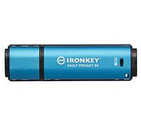 Kingston IronKey Vault Privacy 50 Certifié FIPS 197 et clé USB chiffrée XTS-AES 256 bits pour la protection des données - IKVP50-8GB