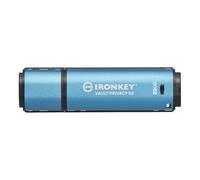Kingston IronKey Vault Privacy 50 Certifié FIPS 197 et clé USB chiffrée XTS-AES 256 bits pour la protection des données - IKVP50-32GB
