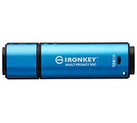 Kingston IronKey Vault Privacy 50 FIPS 197 Type-C - Certifié FIPS 197 et clé USB chiffrée XTS-AES 256 bits pour la protection des données - IKVP50C-128GB