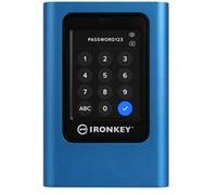 Kingston IronKey Vault Privacy 80 - SSD - chiffré - 480 Go - externe (portable) - USB 3.2 Gen 1 (USB-C connecteur) - 256-bit AES-XTS, FIPS 197 - Conformité TAA Bleu G
