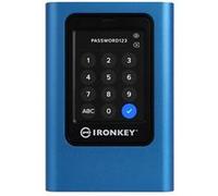 Kingston IronKey Vault Privacy 80 - SSD - chiffré - 7.68 To - externe (portable) - USB 3.2 Gen 1 (USB-C connecteur) - 256-bit AES-XTS, FIPS 197 - Conformité TAA Bleu G