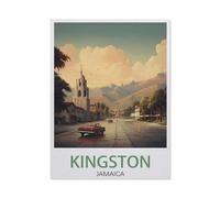 Kingston Jamaïque,Décoration murale - Plaque en métal pour bar, pub, club, grotte(30x40cm)12x16 inch-AW22