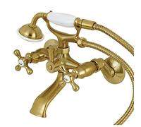 Kingston KS265PN Support mural réglable en laiton 15,2 cm avec douchette, KS265SB