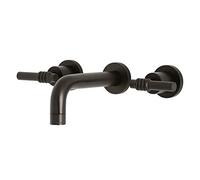 Kingston KS8125ML Milano Poignée en laiton 20 cm Robinet mural salle de bain bronze huilé