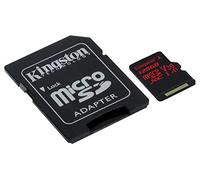Kingston MicroSD Canvas React -( SDCR/128GB ) Class 10, La Carte Idéale pour la Vidéo 4k et les Photos en Mode Rafale