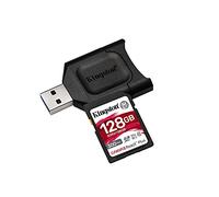 Kingston MLPR2/128GB Carte SD + Lecteur de carte ( 128GB SDXC React Plus SDR2 + MLP lecteur SD)