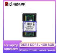 Kingston ordinateur portable Ram DDR3L DDR3 8GB 4GB 1066Mhz 1333Mhz 1600Mhz 1866Mhz SO-DIMM PC3-8500 10600 12800 ordinateur portable DDR3 double canal
