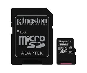 Kingston - SDC10G2/128GB - Carte MicroSD - 128 Go - Adaptateur SD