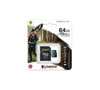 Kingston Technology Canvas Go! Plus Carte microSDXC Canvas Go Plus 170R A2 U3 V30 de 64 Go + ADP