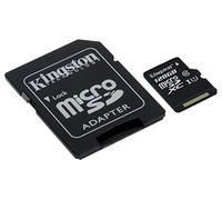 Kingston SDCS/128GB MicroSD Canvas Select UHS-I Classe 10 avec vitesse de lecture allant jusqu’à 80Mo/s ( avec adaptateur SD ) - Donnez vie à vos vidéos HD