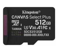 Kingston Canvas Select Plus Carte mémoire microSD 512GB micSDXC Gen3 150R A1 Adaptateur SD Non Inclus - SDCS3/512GBSP