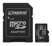 KINGSTON SDCS364GB Mémoire Micro SDXC 64GB V10 A1 Avec Adaptateur