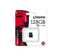 Kingston SDCX10/128GBSP Carte micro SDHC/SDXC Classe 10 UHS-I de 128Go vitesse minimum de 10MB/s carte seule