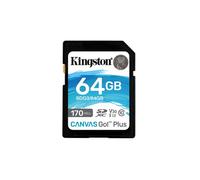 Kingston SDG3/64GB Carte mémoire SD Card ( 64GB SDXC Canvas Go Plus 170R C10 UHS-I U3 V30 )
