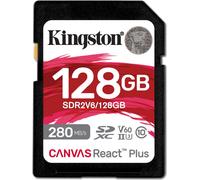 Kingston SDR2V6/128GB Carte SD 128GB Kingston SDXC React+ 280R/100W Lecteur au détail