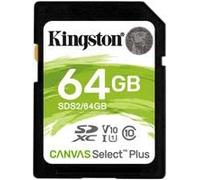 Kingston Technology Carte SDXC Canvas Select Plus 100R C10 UHS-I U1 V10 de 64 Go