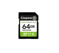 Kingston SDS364GB Carte Mémoire SDXC 64GB C10 UHS-I U1 V10 Canvas Select Plus