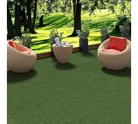 Kingston - Tapis Type Gazon Artificiel - pour Jardin, terrasse, Balcon - Vert mélangé 13 Tailles Disponibles