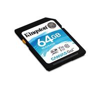 Kingston Tarjeta SD -( SDG/64GB ) SD Canvas Go! Idéal pour les Appareils Photos DSLR; les Drones et Autres Appareils Compatibles avec les Cartes SD