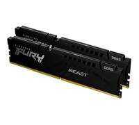 Kingston Technology FURY 16 Go 5600 MT/s DDR5 CL40 DIMM (Kits de 2) Beast Black, 16 Go, 2 x 8 Go, DDR5, 5600 MHz, 288-pin DIMM KF556C40BBK2-16