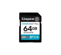 Kingston Canvas Go Plus SDXC Memory Card Gen4 200MB/s C10 UHS-I U3 V30 64GB-SDG4/64GB