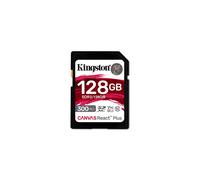 Kingston Technology Canvas React Plus SDXC 128GB UHS-II U3 V90 - Lecture 300MB/s Écriture 260MB/s - Classe 10 - exFAT