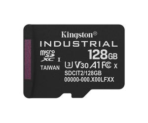 Kingston Technology Carte 128GB microSDXC Industrielle C10 A1 pSLC emballage individuel sans adaptateur