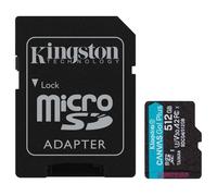 Kingston Technology Carte microSDXC Canvas Go Plus Gen4 200 Mo/s A2 U3 V30 512 Go + adaptateur