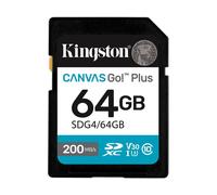 Kingston Carte SD Canvas Go! Plus – 64 Go (Gen4) V30 UHS-I U3 200 Mo/s