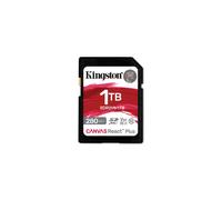Kingston Canvas React Plus - Carte mémoire flash - 1 To - Video Class V60 / UHS-II U3 / Class10 - SDXC UHS-II G