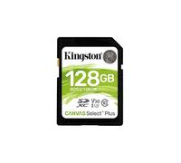 Kingston Technology Carte SDXC Canvas Select Plus 100R C10 UHS-I U3 V30 de 128 Go
